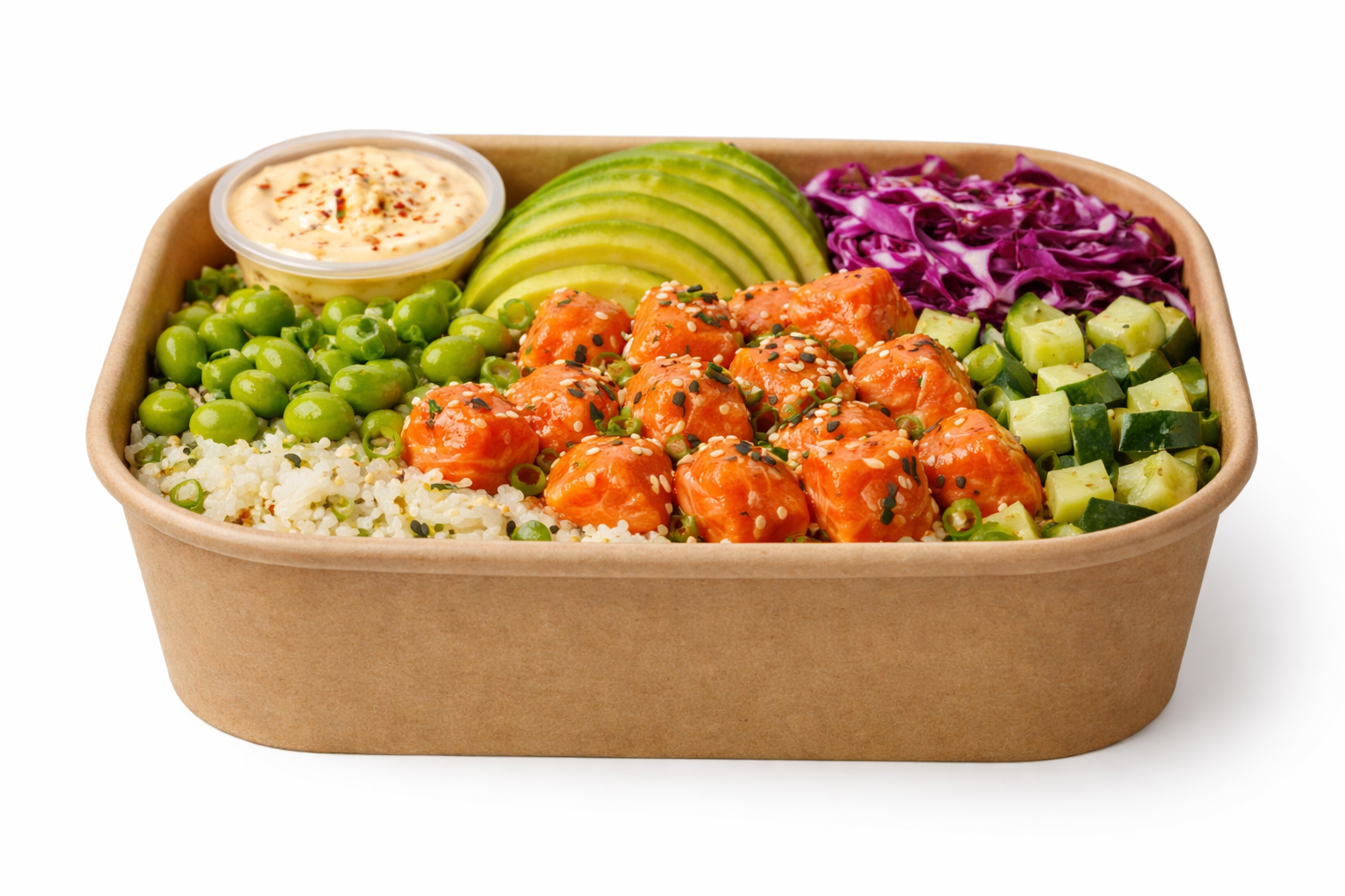 מיכל קראפט חום מלבני 500 מ"ל