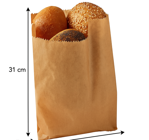 שקית מנייר חום במידה 17/31 ס"מ - מס' 12